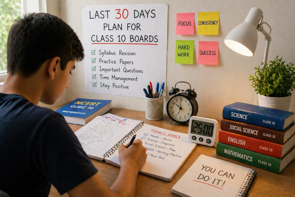 last 30 days preparation for class 10 board exams