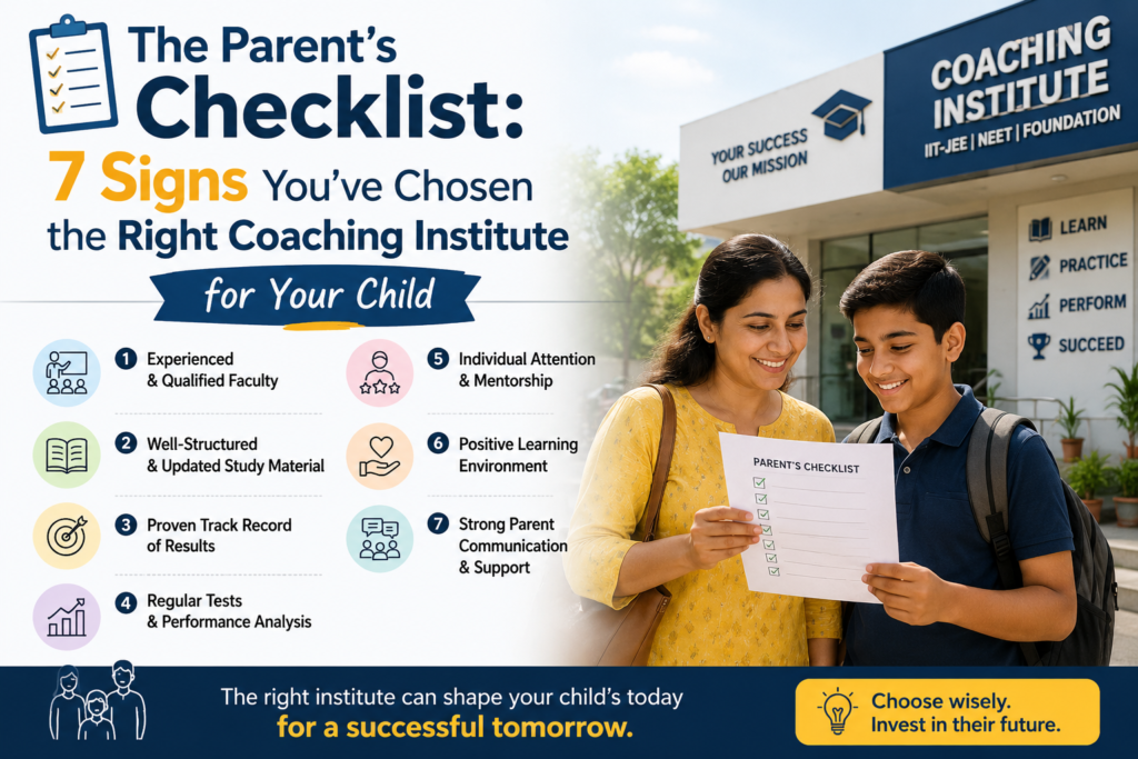 how to choose the right coaching institute for your child
