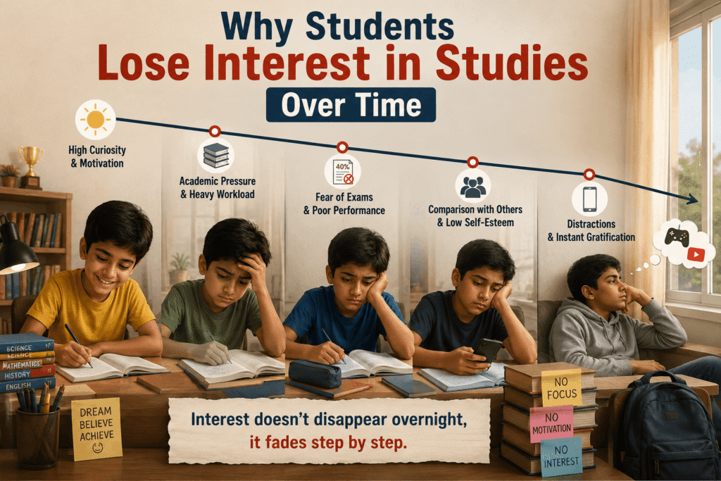 why students lose interest in studies